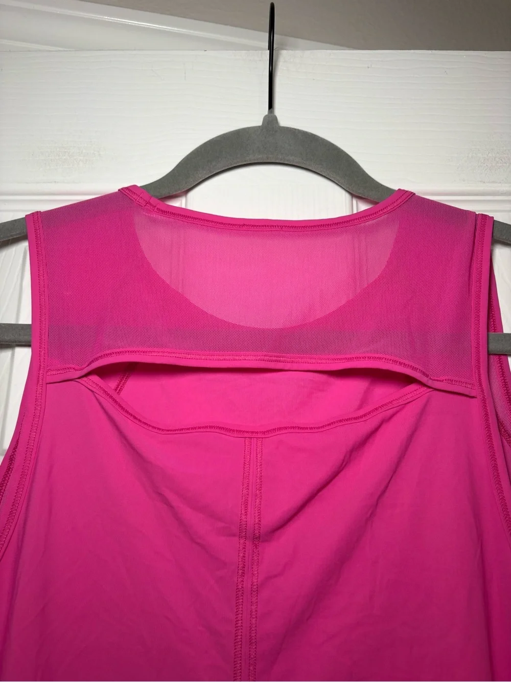 Lululemon Sculpt Tank Sonic Pink Running Workout Mesh Tank Top Est. Size 12